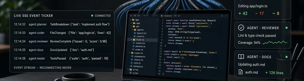 How AI Agents, HTTP/2, and SSE Make the IDE Feel Alive